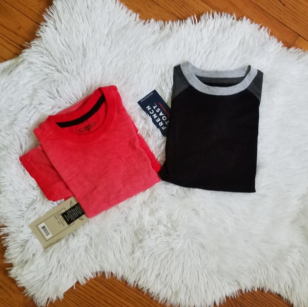 Bundle of 2 new boy shirts sz 5 and 5/6
